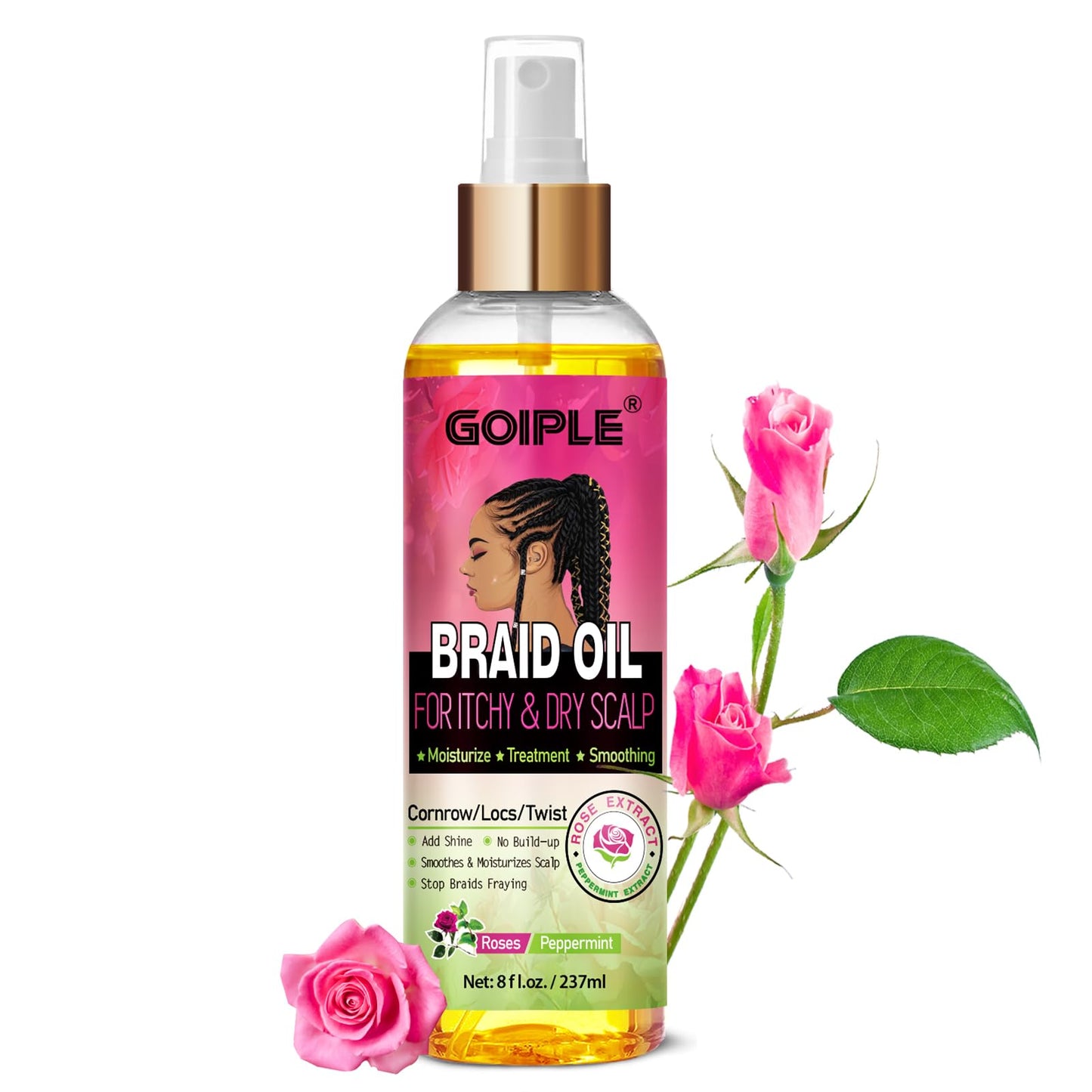 Soothing Scalp Braid Oil - Moisturize & Combat Dandruff - 8 fl oz