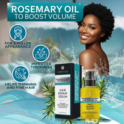 Bellissos Rosemary Mint Oil Hair Serum