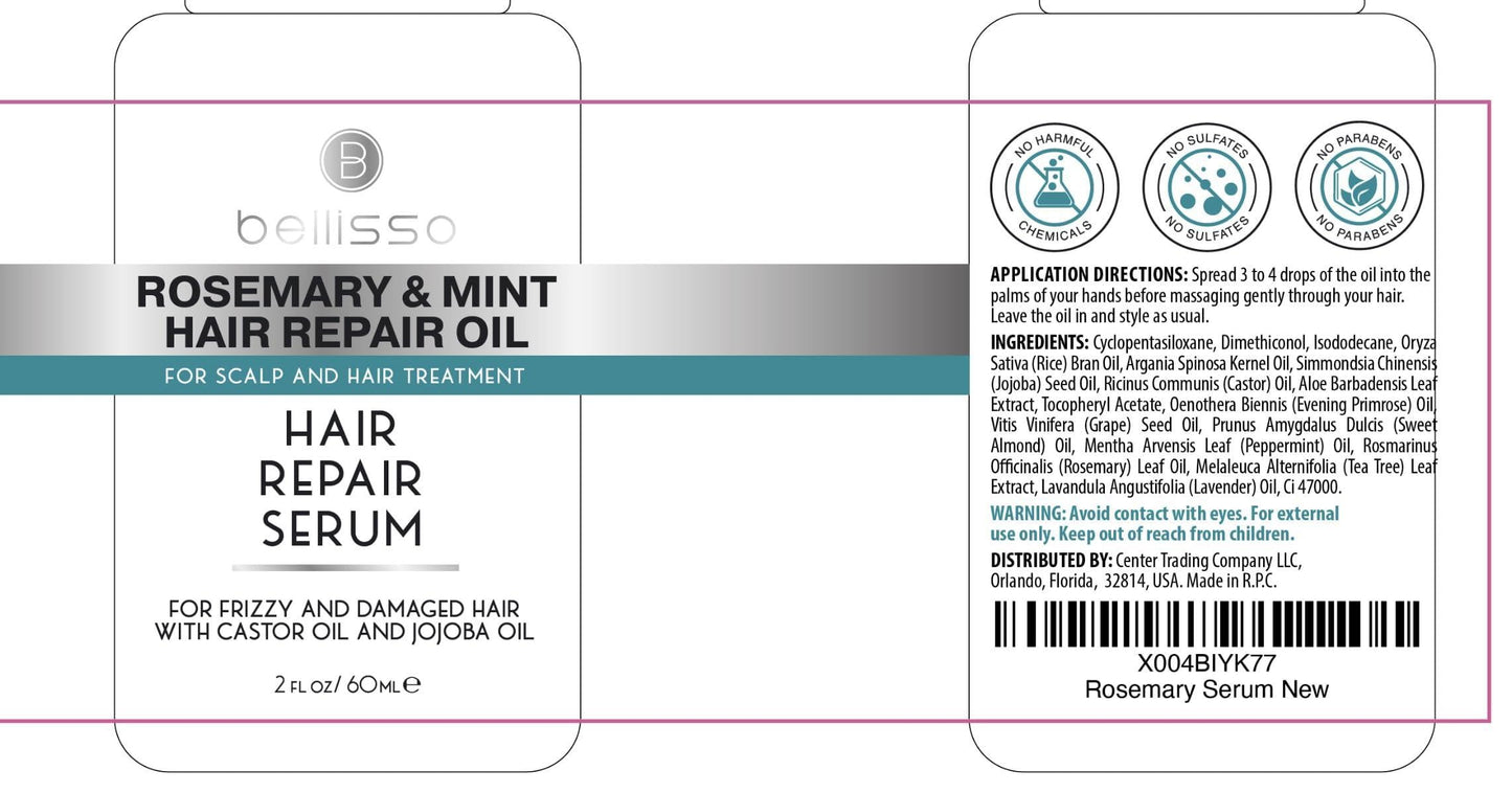 Bellissos Rosemary Mint Oil Hair Serum